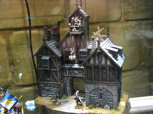 An Empire building in a display cabinet